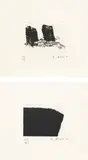 Richard Serra, Videy Afangar #6; and #7, from Videy Afangar (G. 1515 & 1516, B-W. 69 & 70)