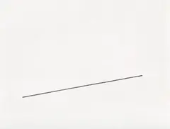 Fred Sandback, Untitled (J. 18), 1975, Lithograph in black, on handmade wove paper, with full margins