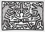 Keith Haring, Untitled 1-6: one plate (L. p. 20), 1982, Lithograph, on Rives BFK paper, with full margins
