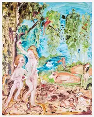 Adam and Eve by Genieve Figgis, 2019, Archival inkjet print in colors, on Hahnemühle paper, with full margins, sold Feb 2023