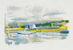 Wolf Kahn, Martha's Vineyard, 1980, Lithograph in colors, on Arches paper, with full margins