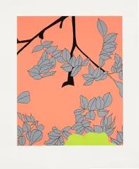 Gary Hume, Grey Leaves, 2004, Screenprint in colors, on Somerset paper, with full margins