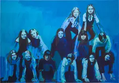The Blue Pyramid by Claire Tabouret, 2017, Archival pigment print, on wove paper, the full sheet, sold Feb 2023