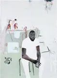 Jammie Holmes, A Self Portrait of an Artist on Narrow Street