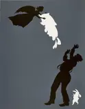 Kara Walker, Emancipation Approximation: Scene 9, 1999-2000, Screenprint in colors, on Somerset paper, the full sheet