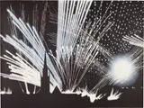 Jack Goldstein, Untitled #1, 1983, Lithograph and screenprint in colors, on Arches paper, the full sheet