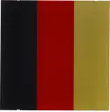 Gerhard Richter, Schwarz, Rot, Gold III (Black, Red, Gold III) (B. 109), 1999, Synthetic resin paint in colors, behind glass
