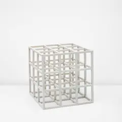 Sol LeWitt, Cube, 1979, Baked enamel on steel