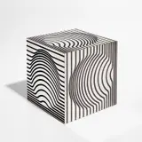 Victor Vasarely, Sir-Ris positif, 1967, Screenprint, on anodized aluminum multiple