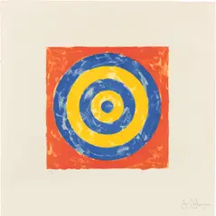 Target (ULAE 35, S. 71) by Jasper Johns, 1967, Lithograph in colors, on J. Whatman paper, with full margins, sold Apr 2023