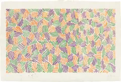 Scent (ULAE 166, S. 116) by Jasper Johns, 1975-1976, Lithograph, linocut and woodcut in colors, on Twinrocker paper watermarked "Scent", with full margins, sold Apr 2023