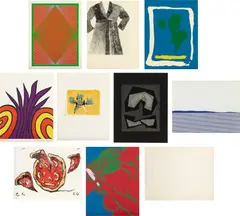 New York Ten by Various Artists, 1965, The complete set of 10 prints, including seven screenprints, one with varnish, one etching, one lithograph and one embos, sold Apr 2023