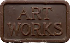 Stephen Kaltenbach, ART WORKS (Sidewalk Plaque maquette), 1968, Wax maquette sculpture