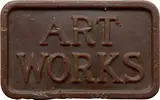 Stephen Kaltenbach, ART WORKS (Sidewalk Plaque maquette), 1968, Wax maquette sculpture