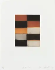 Red Fold by Sean Scully, 2006, Aquatint in colors, on Somerset paper, with full margins, sold Apr 2023