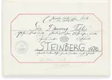 Saul Steinberg, Portfolio Label, from Six Drawing Tables Portfolio