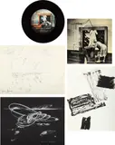 Various Artists, The New York Collection for Stockholm, 1973, The set of four prints and a multiple, including two lithographs, two screenprints, and one phonograph record with screenprinted jacket, in colors and in black and white, on various wove papers, the full sheets, all contained in the original paper folders with artist's printed names