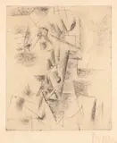Pablo Picasso, Tête d'homme à la pipe (Head of a Man with a Pipe) (Bl. 23, Ba. 32)
