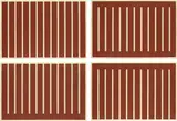 Untitled (S. 215-218) by Donald Judd, 1992, The complete set of four woodcuts in venetian red, on Japanese laid Mitsuma paper, with full margins, sold Apr 2023