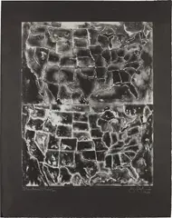 Two Maps II (ULAE 26, S. 61) by Jasper Johns, 1966, Lithograph, on Japanese paper laid to black Fabriano paper (as issued), with full margins, offered Apr 2023