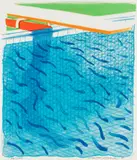 David Hockney, Pool Made with Paper and Blue Ink for Book, from Paper Pools (T. 269, M.C.A.T. 234)