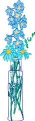Tom Wesselmann, Delphinium and Daisies (W.P.I. E19), 1989-1992, Alkyd oil in colors, on cut out steel relief