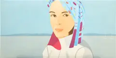 Blue Hat (S. 382) by Alex Katz, 2003-2004, Etching and aquatint in colors, on Somerset Velvet paper, the full sheet, sold Apr 2023