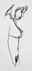 Standing Nude Edition (W.P.I. 33) by Tom Wesselmann, 1985, Laser cut steel relief with black enamel, sold Apr 2023