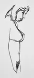 Tom Wesselmann, Standing Nude Edition (W.P.I. 33), 1985, Laser cut steel relief with black enamel