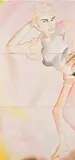 Francesco Clemente, Women and Men #4, 1985-1986, Watercolor, on three attached sheets of wove paper