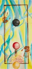 Women and Men #13 by Francesco Clemente, 1985-1986, Watercolor, on three attached sheets of wove paper, offered Apr 2023