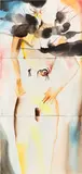 Francesco Clemente, Women and Men #8, 1985-86, Watercolor, on three attached sheets of wove paper