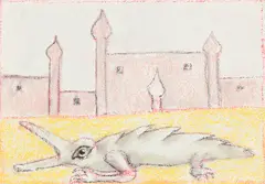 Untitled by Francesco Clemente, 1999, Pastel drawing in colors, on wove paper, sold Apr 2023