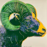 Bighorn Ram, from Endangered Species (F. & S. 302) by Andy Warhol, 1983, Screenprint in colors, on Lenox Museum Board, the full sheet, sold Apr 2023