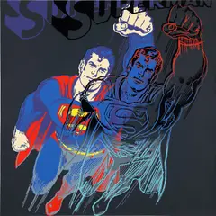 Andy Warhol, Superman, from Myths (F. & S. 260), 1981, Screenprint in colors with diamond dust, on Lenox Museum Board, the full sheet