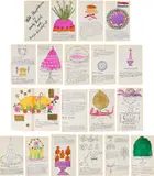 Andy Warhol, Wild Raspberries (F. & S. IV.126A-143A), 1959, The complete set of 18 offset lithographs, 15 with hand-coloring and some with applied gold leaf or trim, Piglet is a double plate, on laid paper, the full sheets, bound (as issued) with later pink boards cover with stamped title, recipes by Suzie Frankfurt, with original fuchsia tissue overlays
