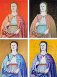 Saint Apollonia (F. & S. 330-333) by Andy Warhol, 1984, The complete set of four screenprints in colors, on Essex Offset Kid Finish paper, the full sheets, sold Apr 2023