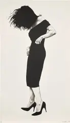 Gretchen, from Men in the Cities by Robert Longo, 1984, Lithograph, on Arches paper, with full margins, sold Apr 2023