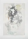 Jim Hodges, Winter Speaks, 2015, Screenprint in colors on hand-cut glassine paper, tipped onto intaglio and screenprint on white wove paper