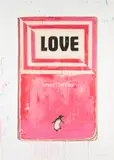 Harland Miller, Love Saves the Day, 2014, Monumental screenprint in colors, on wove paper, the full sheet