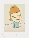 Yoshitomo Nara, In the Cloud (M. & S. E-2003-007), 2003, Lithograph in colors, on Arches paper, with full margins