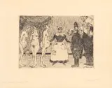 James Ensor, Les Vieux... polissons (The Old... Scamps) (T. 101, E. 104), 1895, Etching, on simili-Japan wove paper, with margins