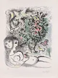 Ève (M. 636) by Marc Chagall, 1971, Lithograph in colors, on Arches paper, with full margins, sold Apr 2023