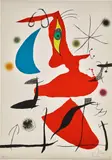 Oda à Joan Miró (): plate VII (M. 909, see C. bks 175) by Joan Miró, 1973, Lithograph in colors, on Guarro paper, the full sheet, sold Apr 2023