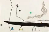 Joan Miró, Le Marteau sans maître (The Hammer Without a Master): one plate (D. 966, see C. bks 216), 1976, Etching and aquatint in colors, on Japan paper, the full sheet