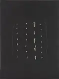 Lucio Fontana, Concetto Spaziale (Spatial Concept) (R. & R. E-48), 1968, Etching and aquatint in black with embossing and punched holes, on wove paper, the full sheet