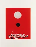Crimson Ground (A.A.A. 73) by Adolph Gottlieb, 1972, Screenprint in colors, on wove paper, with full margins, sold Apr 2023