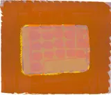 Howard Hodgkin, Nick's Room (H. 35), 1977, Lithograph in colors with hand-coloring in gouache, on Lexington handmade paper, the full sheet