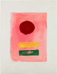 Pink Ground (A.A.A. 77) by Adolph Gottlieb, 1972, Screenprint in colors, on wove paper, with full margins, sold Apr 2023