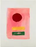 Pink Ground (A.A.A. 77) by Adolph Gottlieb, 1972, Screenprint in colors, on wove paper, with full margins, sold Apr 2023
